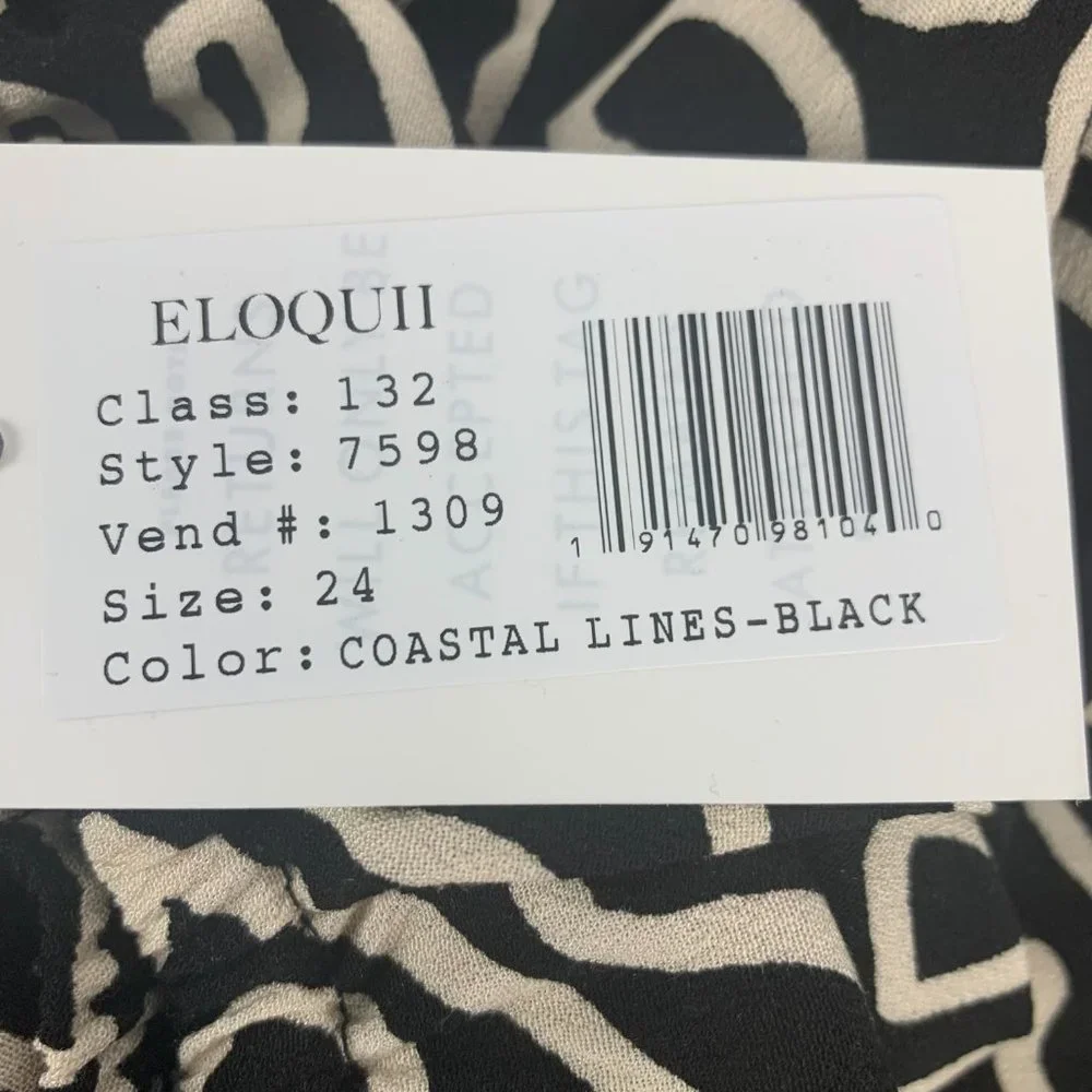 Eloquii Printed Wide Leg Off Shoulder Jumpsuit 24 - Picture 6 of 7